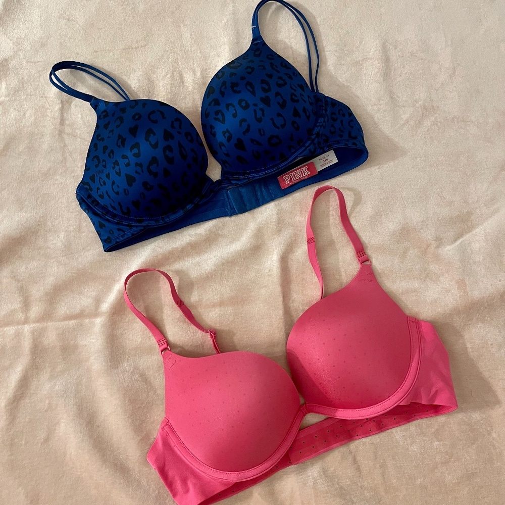 LIKE NEW Victoria's Secret push up bras 34B